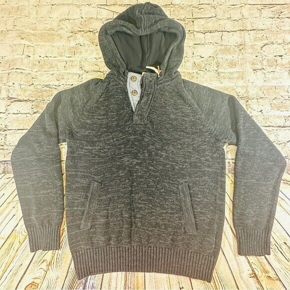 H&M Hoodie Men's Sz.M Navy Blue L.O.G.G Knitted Sweater - Picture 1 of 8